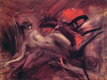 喬瓦尼 波爾蒂尼 Reclining Nude 喬瓦尼 波爾蒂尼 Reclining Nude